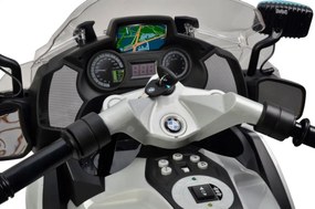 Ramiz Detský elektrický policajný motocykel BMW R1200RT + pomocné kolieska + zvuky + LED + EVA + pomalý štart