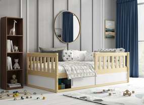 Posteľ SMART 160x80 - Borovica s úložným priestorom