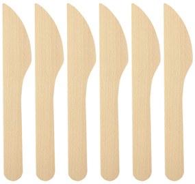 AMADEA Súprava drevených nožov 5 + 1 zadarmo, dĺžka 21 cm