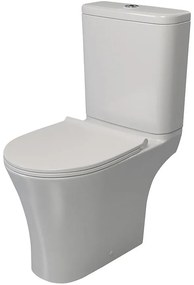 WC Kombi Zara Round Rimless s doskou voľne padajúca