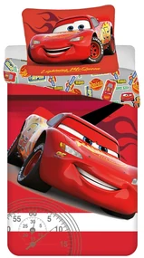 Detské obliečky Cars 140×200 + 70×90 cm – Blesk McQueen, 100 % bavlna, Disney licencia