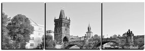 Obraz na plátne - Karlov most v Prahe - panoráma 5259QC (150x50 cm)
