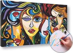 Maľovanie podľa čísel ŽENY – nízka náročnosť