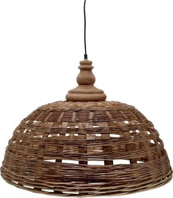 Prírodné antik závesné svetlo lampa z prúteného ratanu - Ø 31*38cm/ E27/ 25W