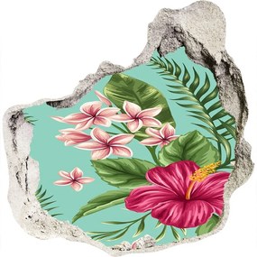 Diera 3D fototapety na stenu nálepka Havajské kvety nd-p-78341444