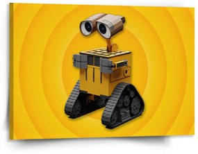 Sablio Obraz Wall-E robot Žlutý - 150x110 cm