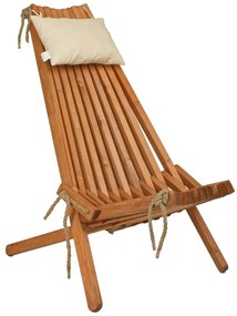 Drevené záhradné kreslo v prírodnej farbe Falun - Garden Pleasure