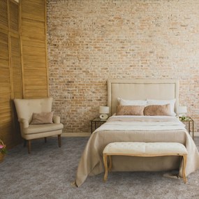 Spoltex, Metrážny koberec Milano 43 tm. béžový, na mieru, šíře 4m,5m, béžová, filc, detská izba