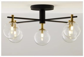 Jupiter 2035 - Prisadený luster FIGARO 5xG9/10W/230V čierna/zlatá/béžová/číra