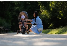 QPlay - Detská trojkolka 3v1 RITO STAR svetlošedá