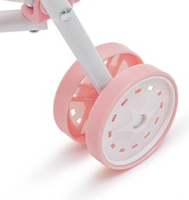 Baby Mix Detský skladací golfový kočík pre bábiky Tara ružová, 54 x 28 x 50 cm