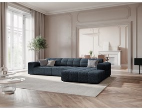 Modrá rohová pohovka (pravý roh) Chicago – Cosmopolitan Design