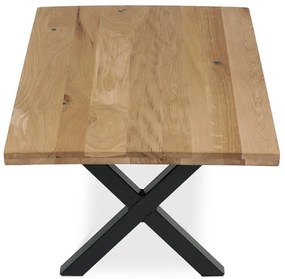 Autronic BONTEC Konferenčný stolík 110x70cm, masív, dub, KS-F110X DUB Farba: Hnedá