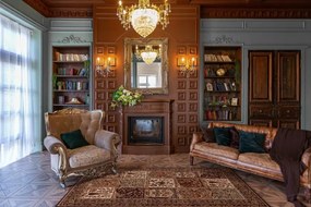 Koberec Agnella Isfahan Timor čierny