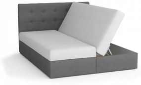Moderná posteľ s úložným priestorom STIG I 160x200, šedá