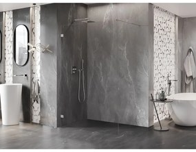 Mexen Lunar sprchová stena ľavá 150 x 200 cm, 8mm číre sklo, chrómová, 830-150-000-01-00-L