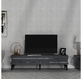 TV stolík/skrinka Vadiki 2 (antracit + strieborná) . Vlastná spoľahlivá doprava až k Vám domov. 1095402