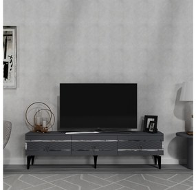 TV stolík/skrinka Vadiki 2 (antracit + strieborná) . Vlastná spoľahlivá doprava až k Vám domov. 1095402