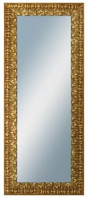 DANTIK - Zrkadlo v rámu, rozmer s rámom 50x120 cm z lišty ZVRATNÁ ozdobná zlatá (2888)
