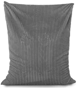 Vankúš na sedenie sivý stripe