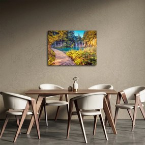 Obraz - Plitvické jazerá, Chorvátsko (70x50 cm)