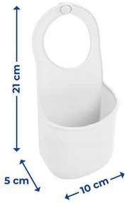 Erga Basic, drezový silikónový držiak na špongiu 100x4x195 mm, šedá, ERG-07881
