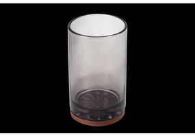 BISK Erga Figo, sklenený pohár, dymová-hnedá, ERG-08398