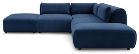 Tmavomodrá rohová pohovka (variabilná) Jeanne - Bobochic Paris