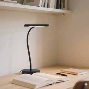 Stolná lampa Art Deco čierna vrátane LED - Tableau