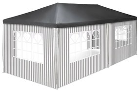 Garthen 71702 Záhradný párty stan - 3 x 6 m, antracit + 6 bočníc