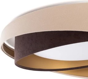 LED stropné svietidlo GALAXY MODERN LED/24W/230V priemer 55 cm béžová/hnedá/zlatá