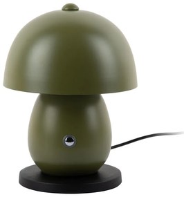 Tmavozelená LED stolová lampa s kovovým tienidlom (výška 18 cm) Mono LED – Leitmotiv