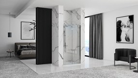Rea Molier, skladacie sprchové dvere 90x190cm, 6mm číre sklo, chrómový profil + bočný magnetický profil, KPL-K8539