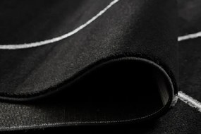 Koberec EMERALD 7543  čierno / strieborný