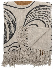 Bloomingville Bavlnený prehoz Nature Ornament 160 × 130 cm