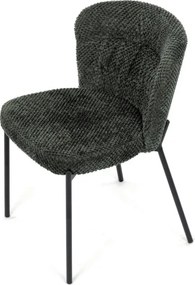 Jedálenská stolička bouclé, zelená CT-W1077 GRN2