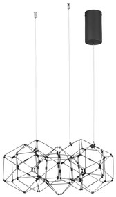 LED luster Nebula 49 čierne