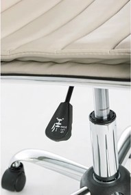 Taupe kancelárska stolička z imitácie kože Perth – Yes Everyday