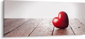 Obraz dreveného srdca (120x50 cm)