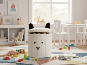 CH Taburetka s úložným priestorom Teddy - biela