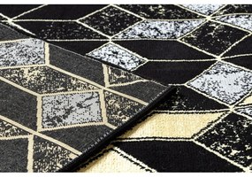 Kusový koberec Jón čierny 2 atyp 60x200cm