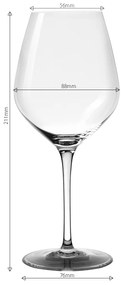 Poháre na biele víno 430 ml set 6 ks - Optima Glas Lunasol - 322680
