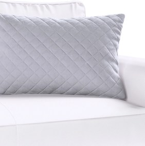 Obliečka Kinga pikovaná 60 x 40 cm farba produktu sivá látka lesklá, zamatová