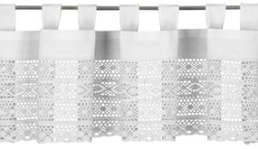 KRÁTKA ZÁCLONA NA PÚTKACH MADDELINE 150X35 CM BIELA