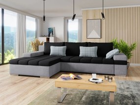 Rohová sedačka Kanton, Dostupné poťahy: Zetta 302 + Muna 14 + Senegal 818, Strana: ľavá