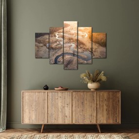 Obraz - Úsvit nad meandrami (150x105 cm)