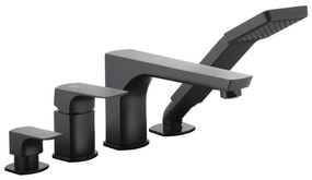 KFA Armatura 5535-210-81 - Vaňová batéria 4-otvorová MOKAIT mosadz/matná čierna