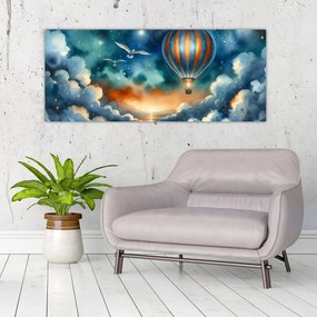 Obraz - Lietať nočnou oblohou (120x50 cm)