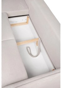 Béžová menčestrová rozkladacia rohová pohovka (ľavý roh) Tori – Bonami Selection