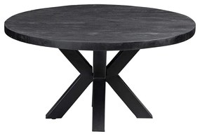 Konferenčný stolík z mangového dreva Glendale Black 70 cm Mahom